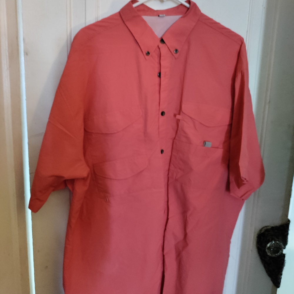Coral Button-Up Shirt